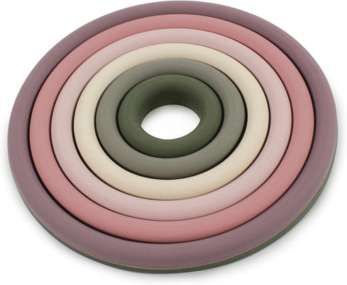 Hudson Baby Silicone Stacking Toy, Rings, One Size...