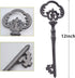 Zezzxu Large Iron Skeleton Key, Giant Cast Iron Key Prop Big Decorative Key for Wall Decors...