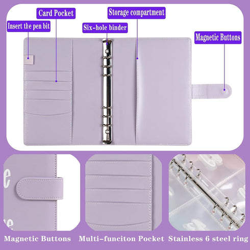 100 Envelope Challenge Binder,Savings Challenge Book - Easy & Fun Way to Save $5,050 Challenge Book Savings Challenges Budget Book Binder with Cas...