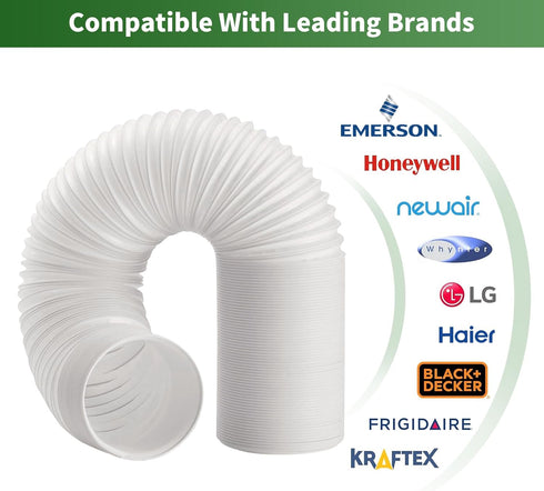 5.9 Inch Portable Air Conditioner Hose,Anti-Clockwise Thread Portable Ac Hose Length up to 59",Air Conditioner Hose Compatible with Haier, LG, Del...