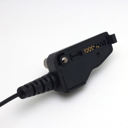 G-Shape Ear Earpiece Headset with PTT Button & Mic for Kenwood Radio NX-200 TK-180 TK-380 TK-480 TK-2180 TK-3180 TKR-830 Multi-pin...