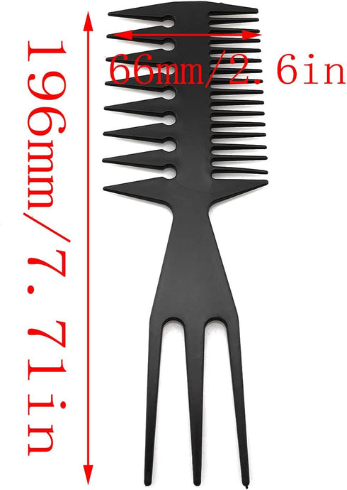 LQ Industrial Water Marbling Painting Comb 2PCS 3 in 1 Marbling-Professional Plastic Double Side Children Floating Painting Comb Paper Marbling Eb...
