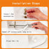 4Packs Universal Toilet Bolt Caps, Round Plastic Push-On Toilet Bowl Bolt Caps Covers, with Extra Washers for Easy installation, 0.67 Inch Height,...