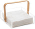 Mind Reader Napkin Holder, Kichen Storage, Countertop Organizer, Caddy, Kitchen, Acrylic, 7.25"L x 7.25"W x 5.5"H, Brown...