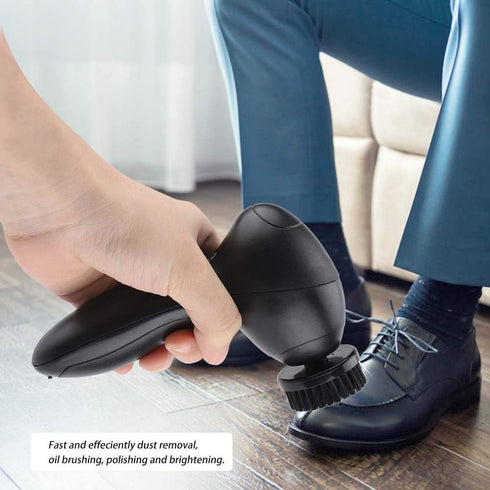 Portable Electric Shoe Polisher, Portable Handheld Rechargeable Leather Shoe Brush Kit Leather Care Tool for Bags Car Seat Maintenance...