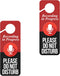 Baby Marley Recording in Progress Do Not Disturb Door Hanger Sign (2), Red and Black, 9.3 x 3.5in...
