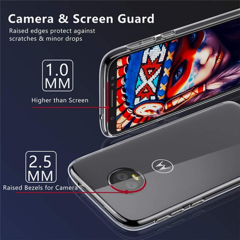 for Moto G6 Slim Phone Case,Thin Silicone Soft Skin Flexible TPU Gel Rubber Anti-Scratch shockproof Protective Cases Cover for Motorola Moto G6,Cr...