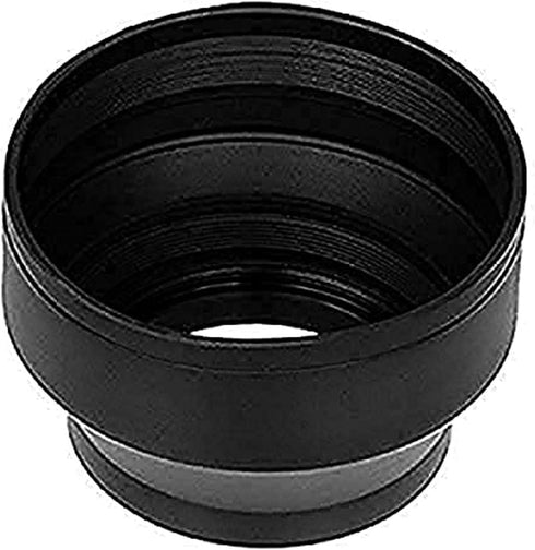 Fotodiox 3-Section Rubber Lens Hood, Sun Shade, 55mm...
