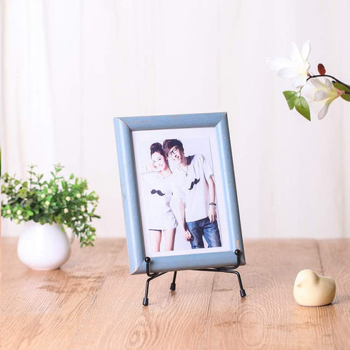 LIONWEI LIONWELI 6inch(2pack) Upgraded Anti-Slip Iron Plate Display Stand Black Easel Display Stand Photo Holder Stand,Displays Picture Frames, De...