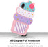 Cute iPhone XR Case, Funny 3D Cartoon Ice Cream Cupcakes Shaped Soft Silicone Full Protection Shockproof Cases Cover for Girls Kids Women Lady...