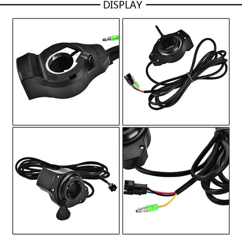 TOPINCN Thumb Throttle Speed Control LCD Battery Voltage Display Accessory Electric Scooter Electric 12V - 99V...