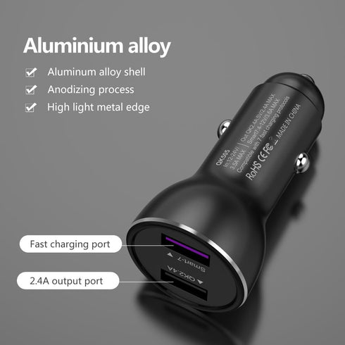 for Huawei Supercharge Car Charger, 9V/2A Car Charger Adapter Quick Fast Charger with USB Type C Super Charging Cable Car Charger for Huawei P40 P...