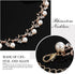 Unicra Pearl Bride Wedding Jewelry Set Crystal Bridal Necklace Bracelet Earrings Sets Rhinestone Choker Necklace Prom Costume Jewelry Set for Wome...