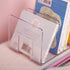 YAGELI Clear Acrylic Desk File Sorter Purse/Handbag Organizer Clutch Divider Mesh Folder Office Supplies Stand Bookshelf (3 Sections) (2Pack-4Sect...