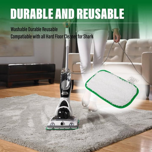 Steam Mop Pads 5 Packs Compatible with Shark Sonic Duo Floor Hardwood Floor Cleaner KD450W, KD400W, SP1000, ZZ500, ZZ510...