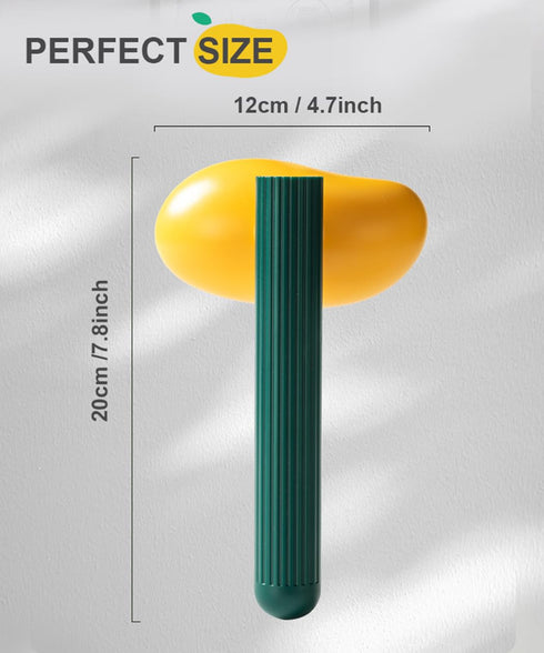 Dog & Cat Brush, Cute Mango Self Cleaning Cat Brush for Shedding and Deshedding, Deep Cleaning Pet Brushes Pumpkin for Dogs Cats Puppy Rabbits Bun...