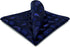 SHLAX&WING Navy Paisley Mens Pocket Square Silk Hanky Business Dark Blue...