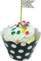 AllyDrew Standard Size Polka Dots Cupcake Wrappers (Set of 20), Black...