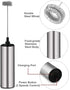 Electric Milk/Coffee Frother, Basecent Rechargeable Handheld Foam Maker/Mixer for Latte, Cappuccino, Frappe Drink, Hot Chocolate, Stainless Steel ...