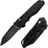 Pocket Folding Knife for Men: 3.93" Stainless Steel All Black Blade, Axis Lock, G10 Scales with Clip, EDC Knives Great for Outdoor, Camping, Hikin...