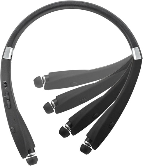 MobileSpec MBS11182 Premium Stereo Bluetooth Headphones - Black...