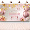 Happy Birthday Decorations Banner Large Rose Gold Balloons Backdrop Theme Poster for Girl Women Birthday Celebration Banner Party Supplies Photo B...