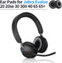 Ear Pads for Jabra Evolve 20 20se 30 30II 40 65 65+Replacement Ear Cushion Foam Cover Compatible with Jabra Evolve 20 30 40 65 Headphone (Black ea...