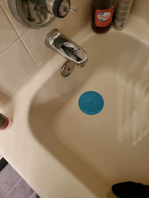 Cuttte Silicone Bathtub Drain Stopper, 6 Inches Large Bath Tub Stoppers, Flat Suction Drain Cover, Bathtub Plug for Kitchen, Bathroom and Laundry ...