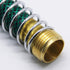 Twinkle Star 3/4" Garden Hose Fitting Quick Connectors Female and Male, 2 Way Garden Hose Splitter, 1 Teflon Tape & 6 Rubber Washers (Hose Extensi...