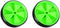 Kids Bicycle Training Wheels, 1 Pair Bike Assist Wheel Balance Stabilisers Training Tool Low Noise Rubber Bike Replacement Stabilizer Wheels(Green...