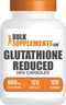 BulkSupplements.com Glutathione Reduced Capsules - or Reduced Glutathione, Glutathione Supplement, Glutathione 500mg - Gluten Free, 1 Capsule Per ...