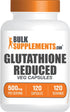 BulkSupplements.com Glutathione Reduced Capsules - or Reduced Glutathione, Glutathione Supplement, Glutathione 500mg - Gluten Free, 1 Capsule Per ...