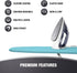 Ironing Board Cover, Heat Reflective Silicone Coating, Full Scorch Resistant Thick Padding, Nose Pocket, Elastic Edges, Heavy Duty Iron Pad Covers...