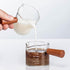 3 oz Espresso Measuring Cup Shot Glasses Measuring Triple Pitcher Double Spouts Glass Creamer Measure Cup for Barista Coffee Carafe Sauce Milk Bar...