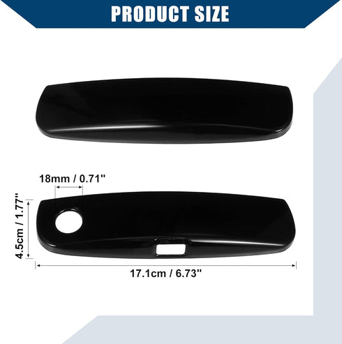Glossy Black Exterior Outside Door Handle Trim Cover for Dodge Charger 2011-2021 / Front Rear Left Right/Durable / 4 Pcs......