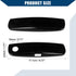 Glossy Black Exterior Outside Door Handle Trim Cover for Dodge Charger 2011-2021 / Front Rear Left Right/Durable / 4 Pcs......