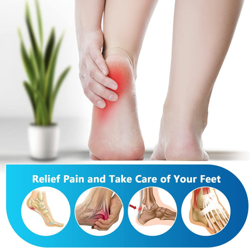 Heel Protectors for Heel Pains, 2 PCS Heel Protectors, Adjustable Heel Cups for Plantar Fasciitis, Pain Relief for Sprains, Heal Dry Cracked Heels...