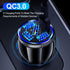 Car Charger Adapter, 5 Port QC3.0 Fast Charging Car Cigarette Lighter USB Charger, Compatible with iPhone, Android, Samsung, iPad Pro, and More (B...