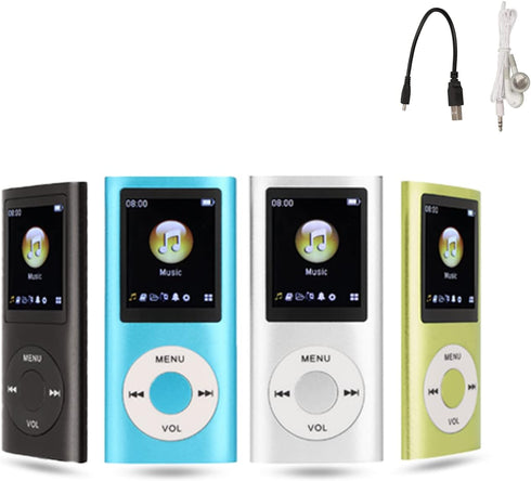 MP3 Music Player, MP3 Player, Portable MP3 Players, Slim 1.8 Inch LCD Screen, with Earphone, Supports MP3, WMA, FLAC, APE, AAC, OGG and ACELP, Sup...