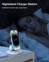 Charging Station for Multiple Devices - ADADPU 3 in 1 Wireless Charger Stand for Apple Watch Series 8/7/6/5/4/3/2/SE Phone Charging Dock for AirPo...