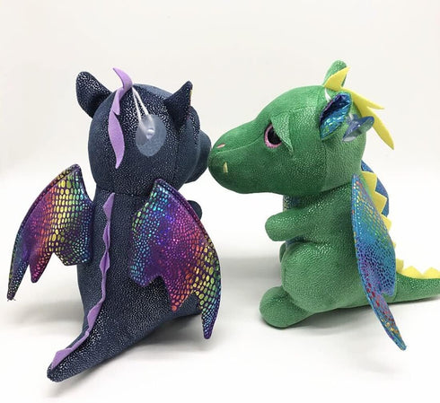 Dragon Stuffed Animal Cute Dragon Plush Doll Toy 10 inch Gift for Girls Boys Christmas (Dragon black 25cm)...