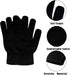 6 Pairs Winter Magic Gloves for Men Women Cold Weather Thermal Warm Stretchy Gloves Black Knit Gloves for Running Driving Hiking...