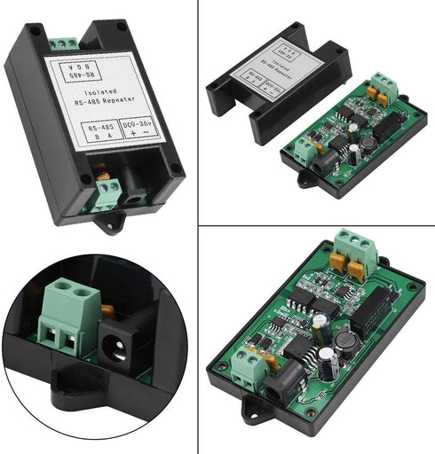 RS-485 Repeater, Repeater Industrial Grade Amplifier Isolated Converter Used for Attendance Machine, IC Card Charging System, Automation Control...