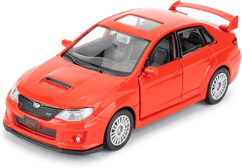 Die-Cast Alloy Toy Car, 1/36 Scale Subaru WRX STI 2010 Model Car, Functional Toy Car to Take Home, Decorative Model Toy for Collection, Car Gift f...