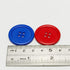 Chenkou Craft Mix Color Plastic Resin Circle Big Button 4 Holes DIY Craft Sewing 30mm 40pcs(Mix, 1 1/4"(30mm))...
