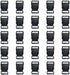 3/4 Inch, 25 Pack Black Plastic Side Release Buckle for Paracord Bracelets (3/4")...