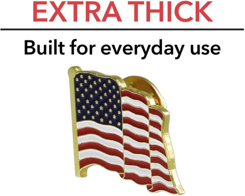 American Flag Lapel Pin Proudly Made in USA (1 Piece)...