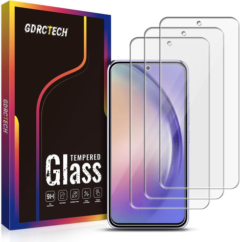 [3-Pack Screen Protector for Samsung Galaxy A54 5G Tempered Glass, Bubble Free, Easy to Install, 9H Hardness...