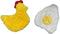 Chicken and Egg Crinkle Squeaker Toys - for Dogs and other Small Pets...