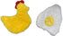 Chicken and Egg Crinkle Squeaker Toys - for Dogs and other Small Pets...